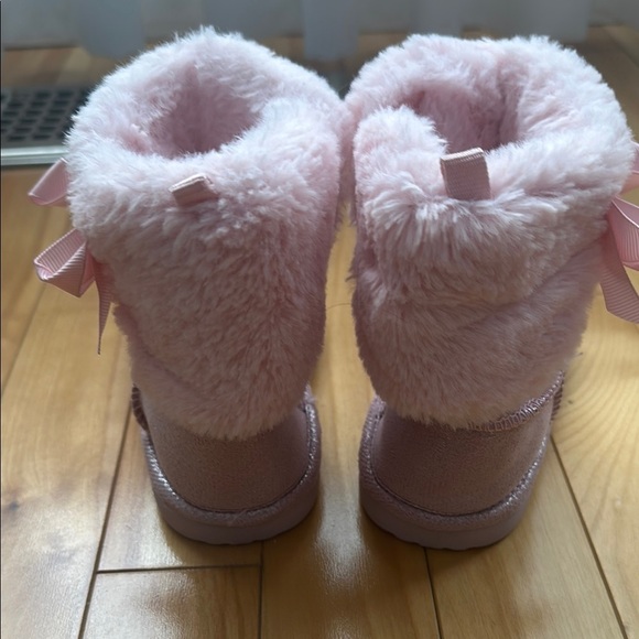 Pink Furry Boots slippers very cute size shoes 8 - Picture 7 of 8